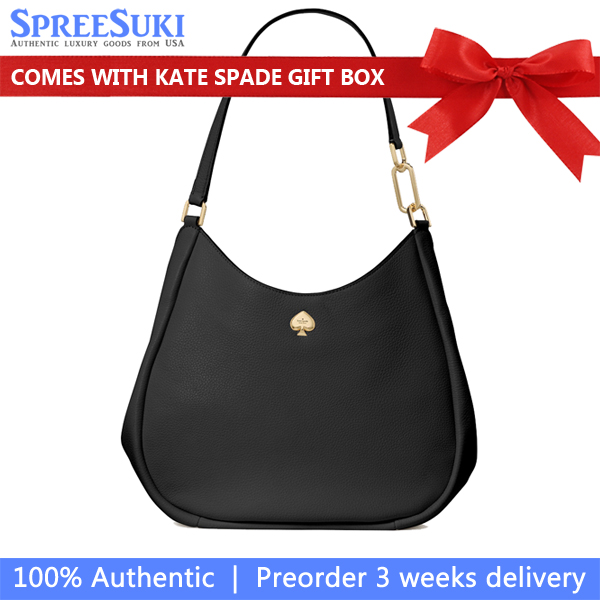 Kate Spade Kayla Large Triple Compartment Shoulder Bag Black # KL804