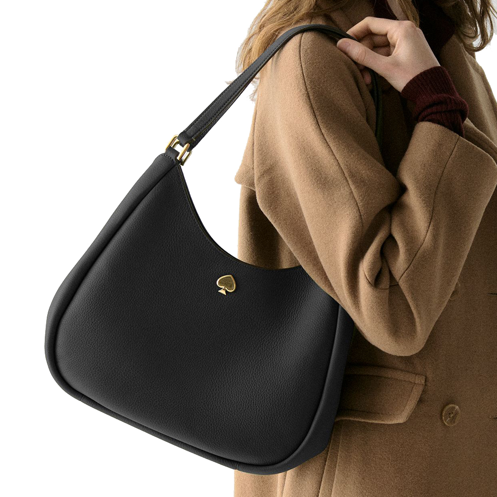 Kate Spade Kayla Large Triple Compartment Shoulder Bag Black # KL804