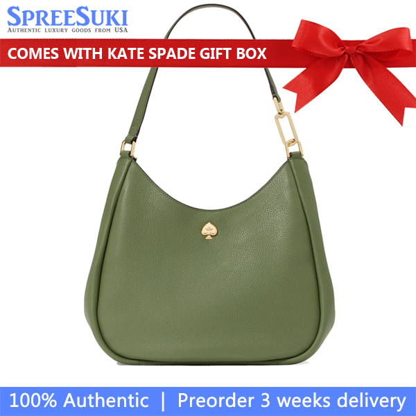 Kate Spade Kayla Large Triple Compartment Shoulder Bag Cedar Stand # KL804