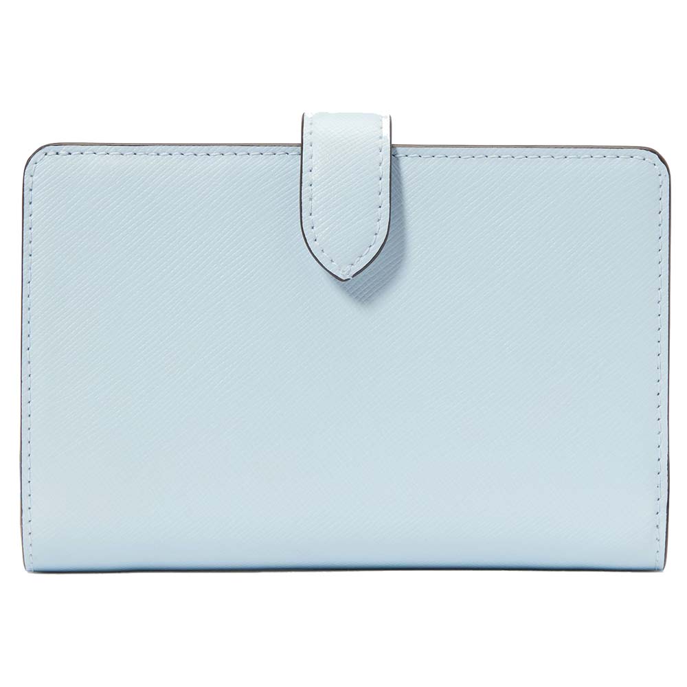 Kate Spade Medium Wallet Madison Medium Compact Bifold Wallet Crisp Sky Multi # KC511
