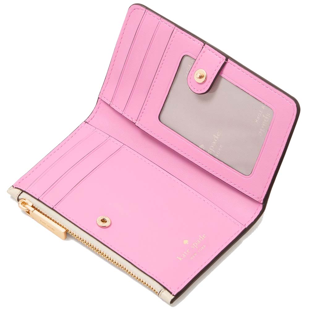 Kate Spade Julia Small Slim Bifold Wallet Meringue # KK256