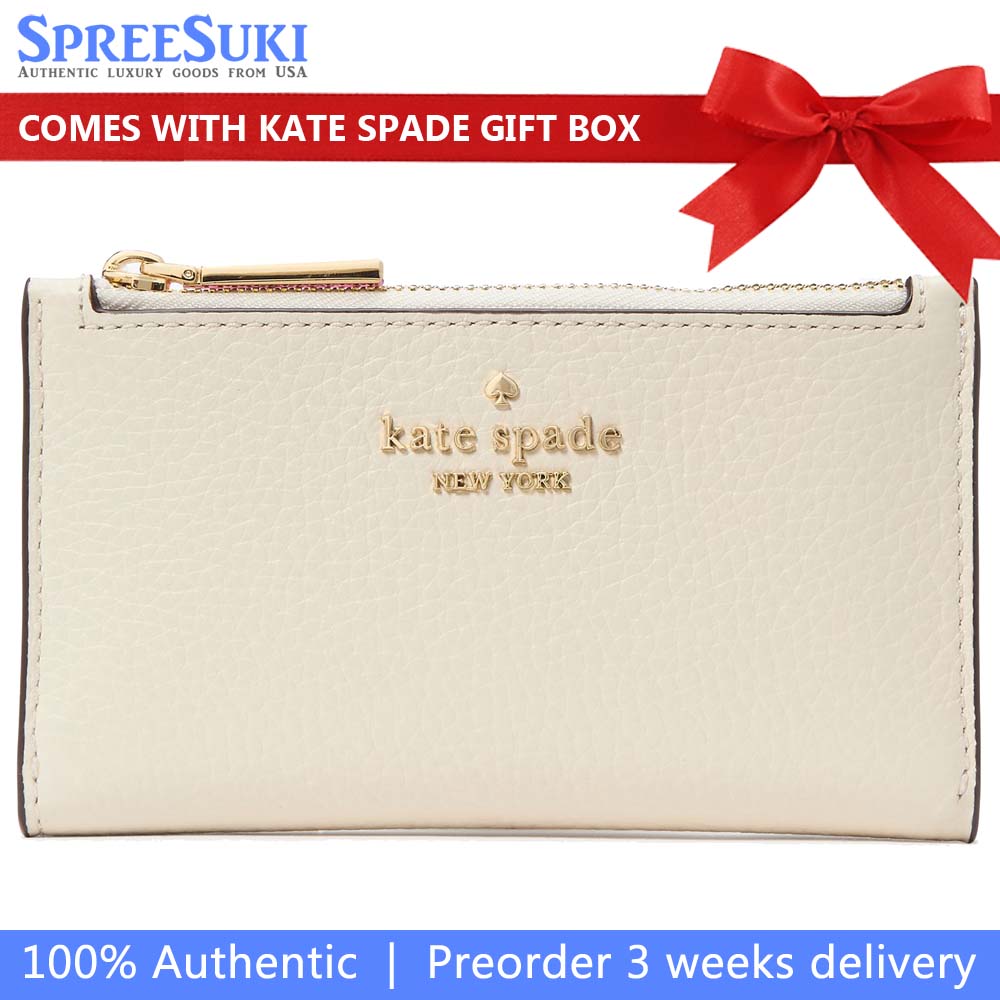 Kate Spade Julia Small Slim Bifold Wallet Meringue # KK256