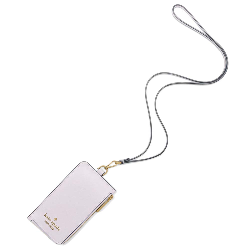 Kate Spade Madison Card Case Lanyard Pale Amethyst # KC573