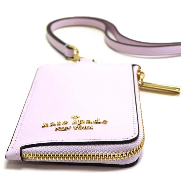 Kate Spade Madison Card Case Lanyard Pale Amethyst # KC573