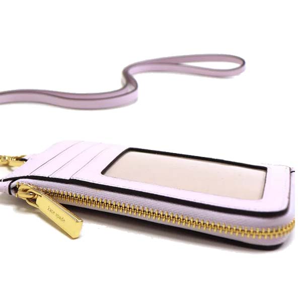 Kate Spade Madison Card Case Lanyard Pale Amethyst # KC573