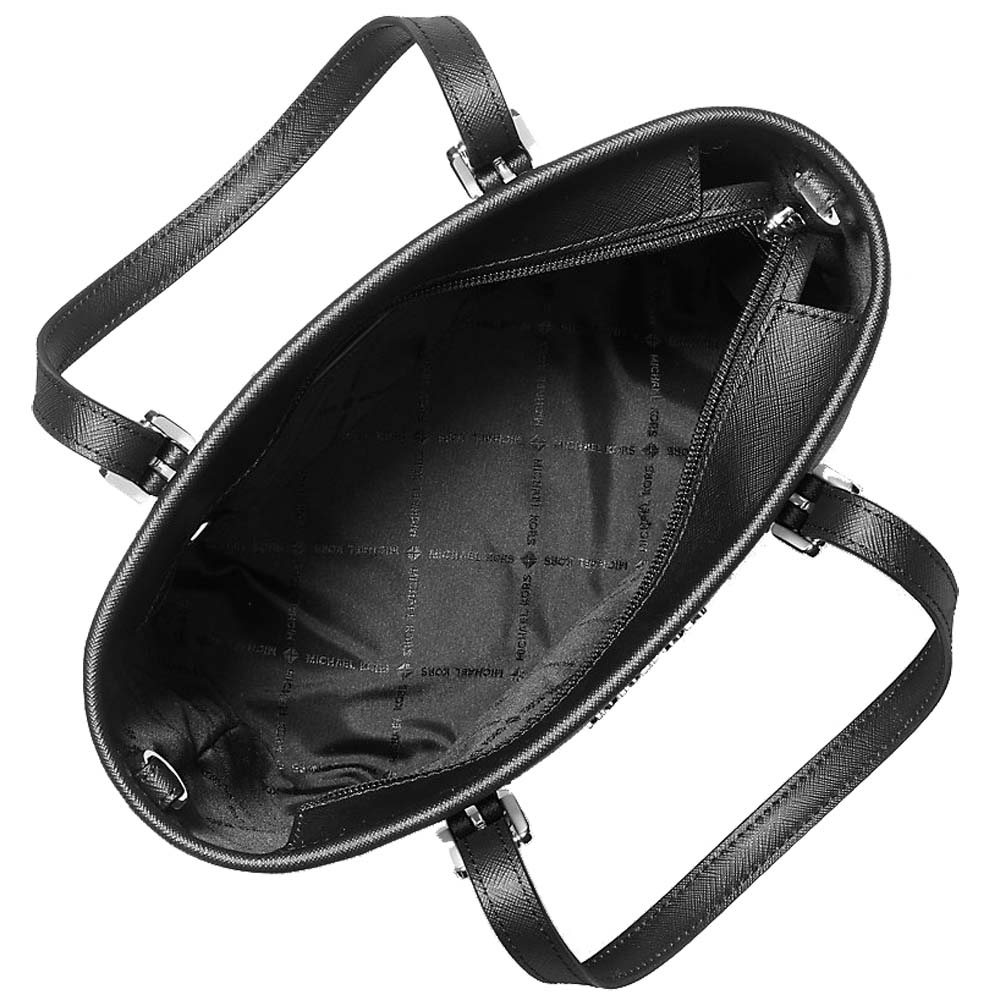 Michael Kors Jet Set Travel Extra-Small Carryall Convertible Top-Zip Tote Black # 35T9STVT0B
