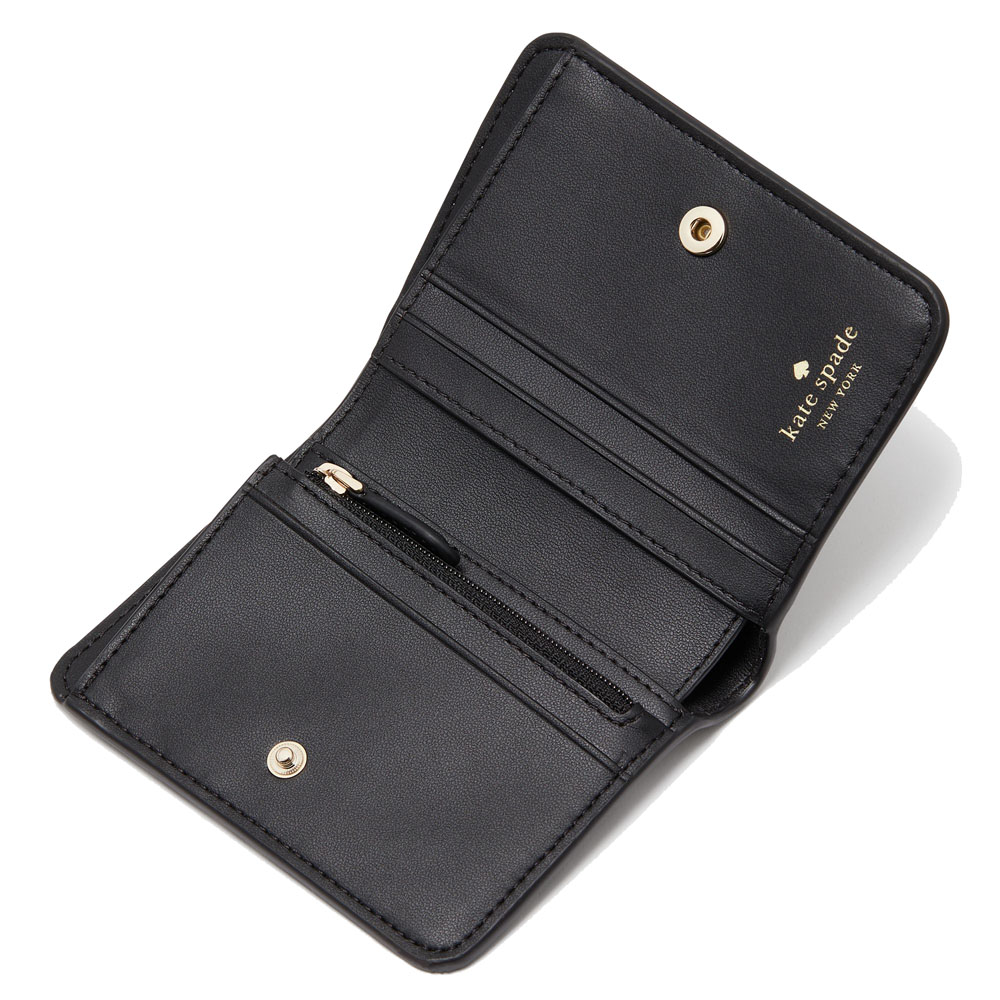 Kate Spade Spade Flower Small Wallet Black # KG493D3