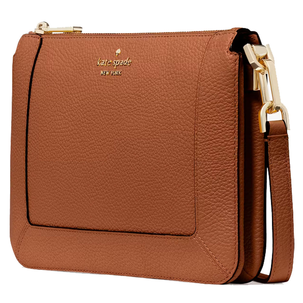 Kate Spade Lena Double Compartment Crossbody Warm Gingerbread # KH430D1