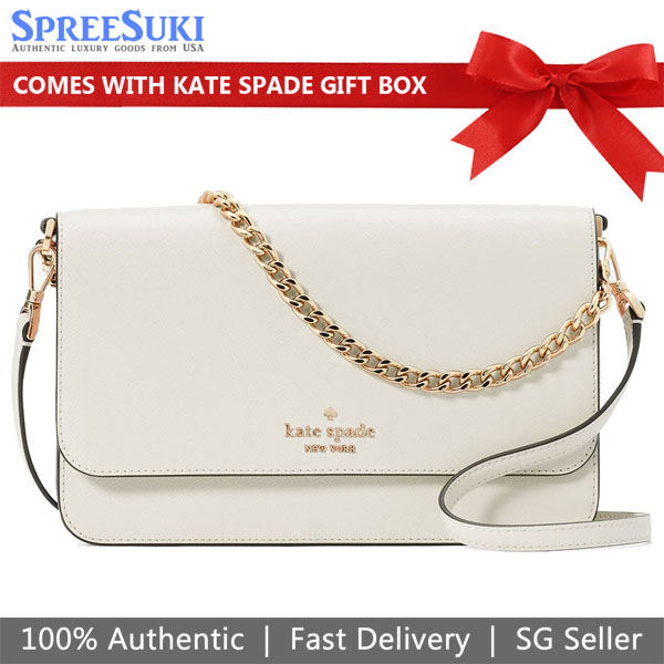 Kate Spade Madison Flap Saffiano Crossbody Bag Sling Meringue # KC430