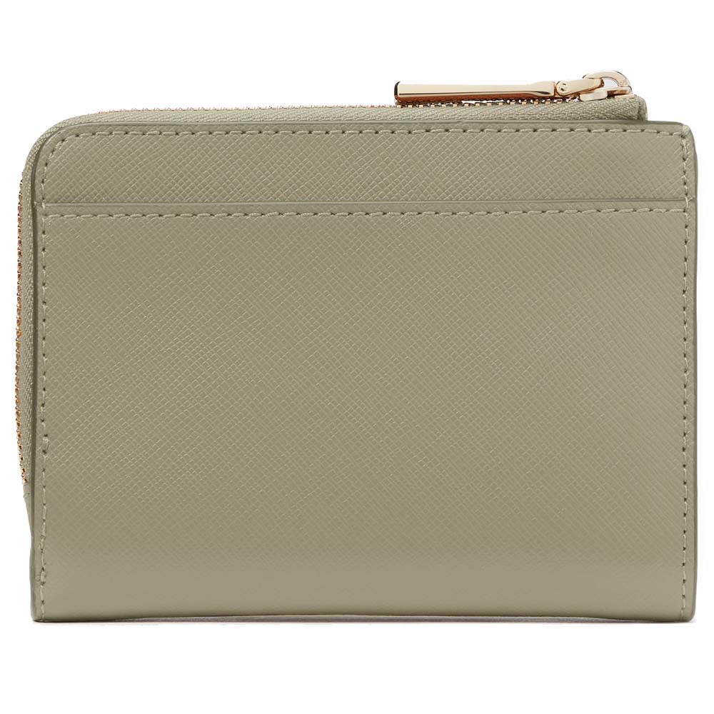 Kate Spade Small Wallet Madison Saffiano Leather Small Lzip Wallet Dusky Pine # KH615