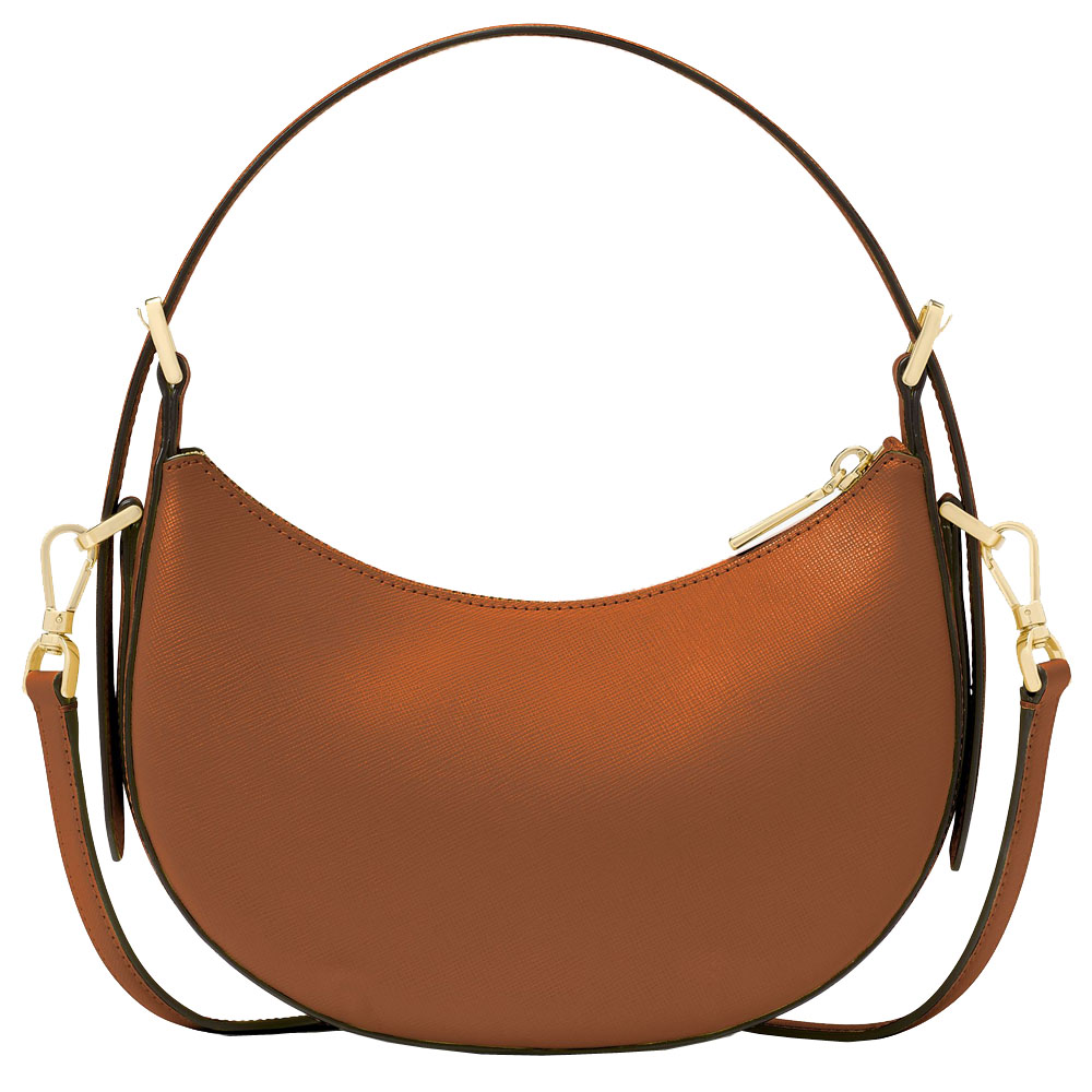 Kate Spade Madison Saffiano Leather Crescent Shoulder Bag Cavern Clay # KK949