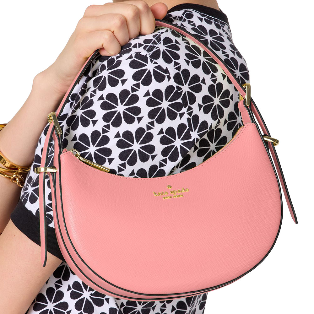 Kate Spade Madison Saffiano Leather Crescent Shoulder Bag Terracotta Tile # KK949