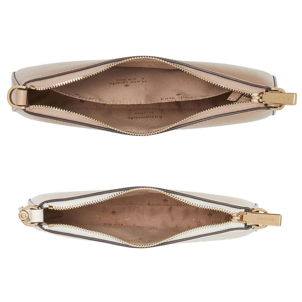 Kate Spade Duet Colorblock Saffiano Leather Small Crossbody Toasted Hazelnut Multi # KH759