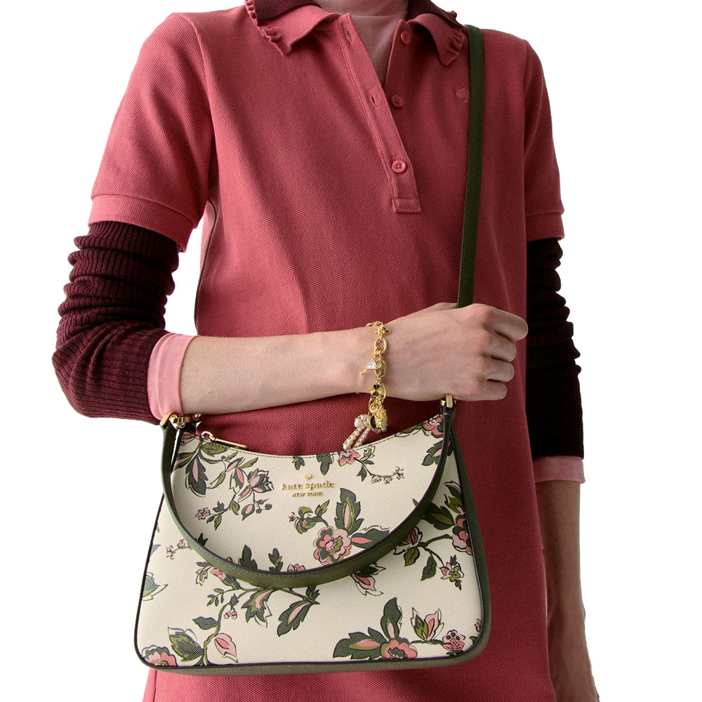 Kate Spade Margot Floral Shoulder Bag Meringue Multi # KL809