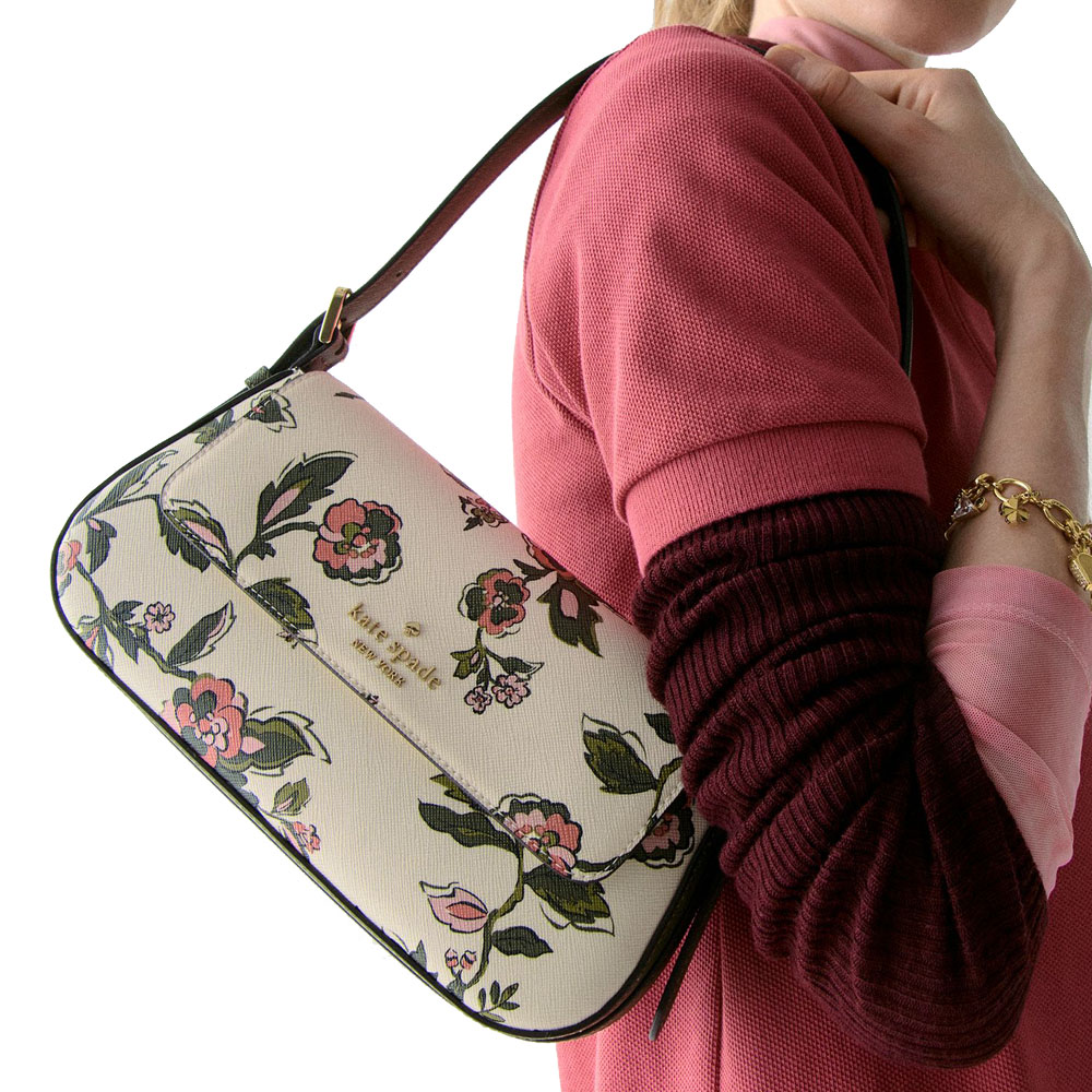 Kate Spade Madison Floral Small Shoulder Bag Meringue Multi # KL811