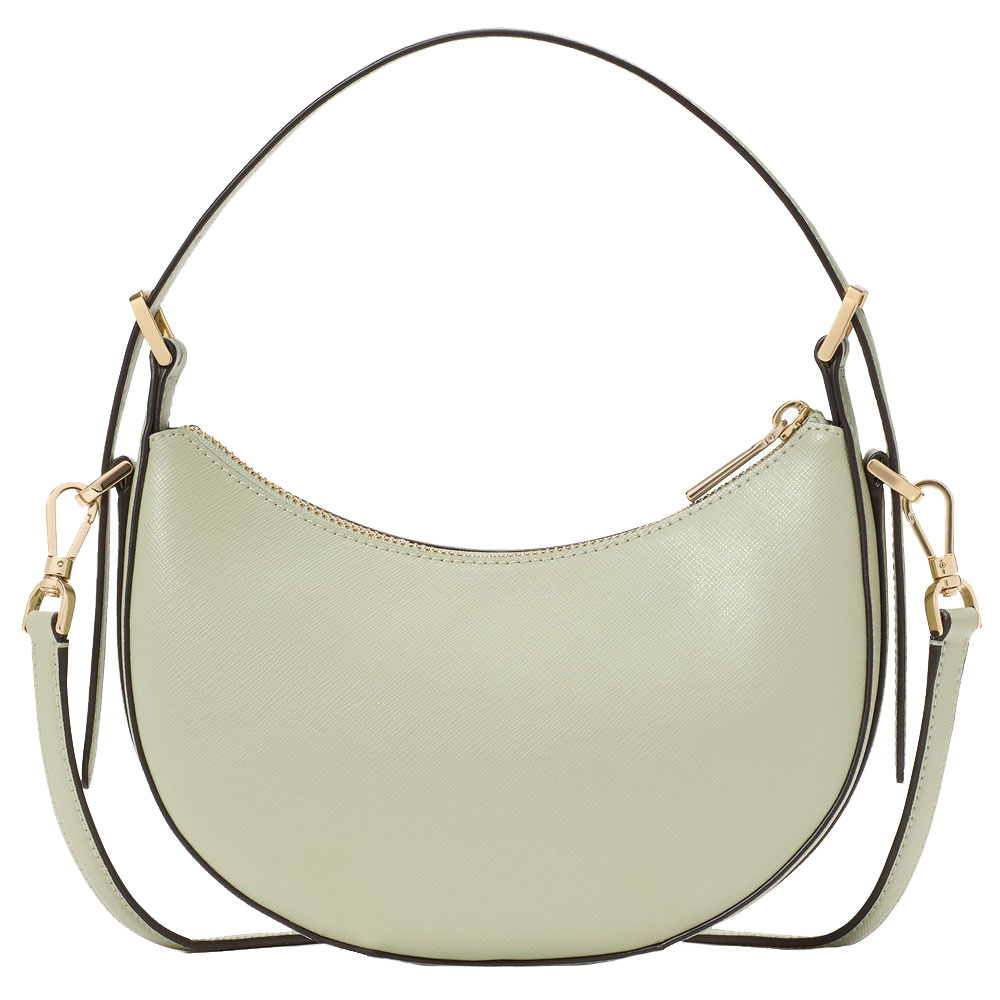 Kate Spade Madison Floral Applique Crescent Shoulder Bag Sage Bundle # KL938