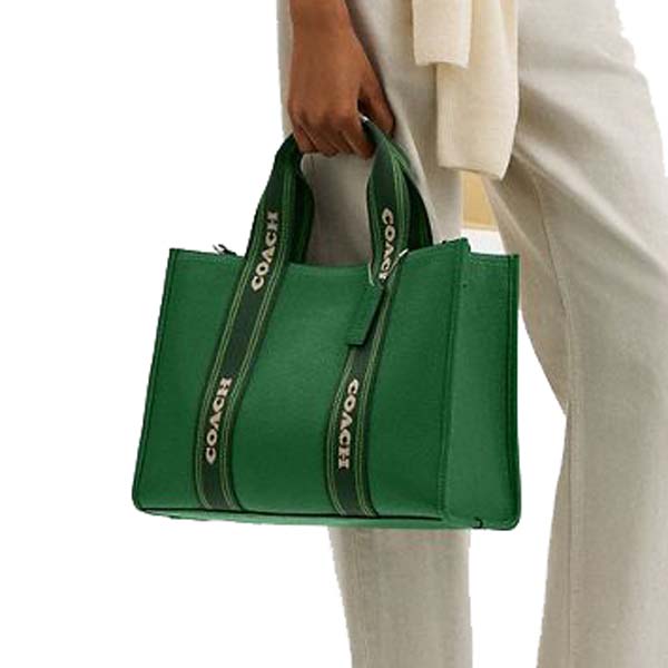 Coach Smith Tote Bag Silver Kelly # CBM10
