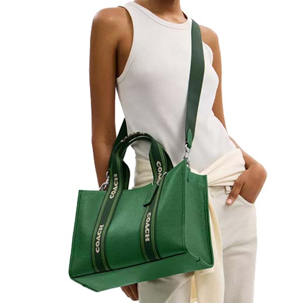 Coach Smith Tote Bag Silver Kelly # CBM10