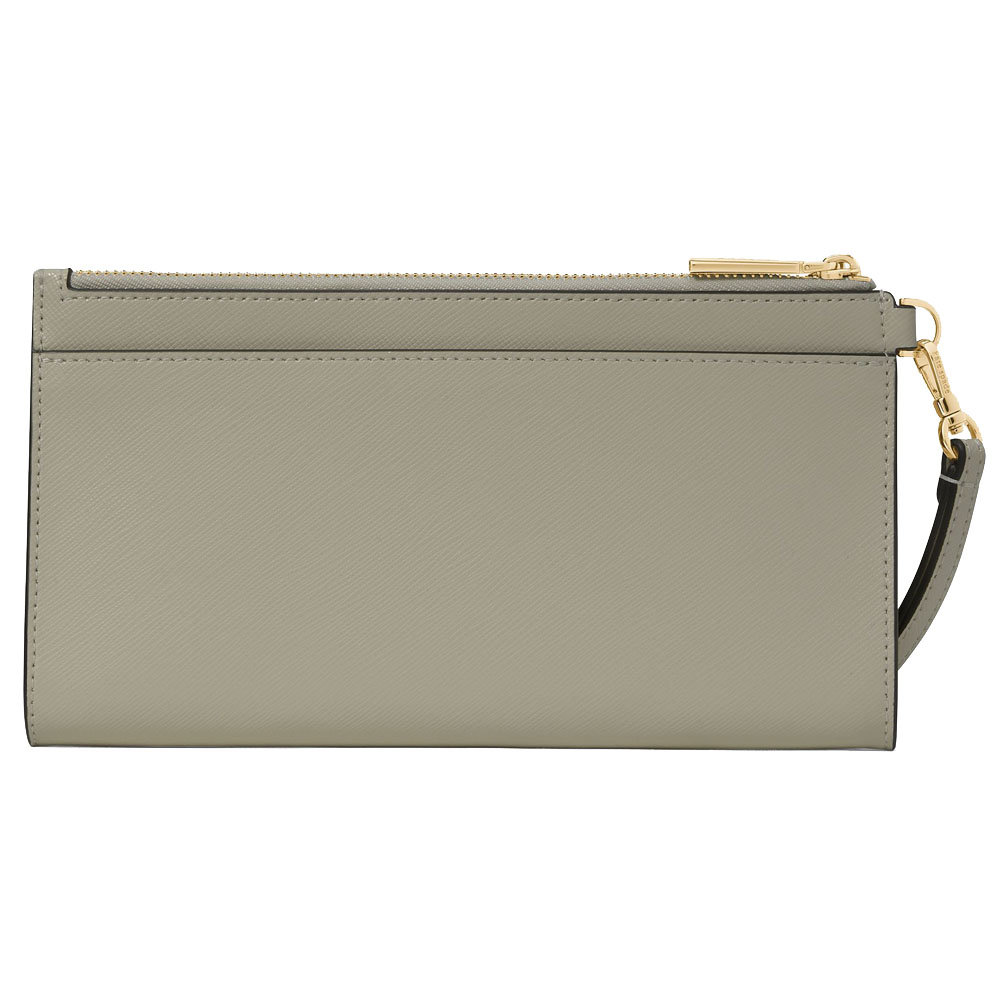 Kate Spade Madison Double Zip Saffiano Wristlet Dusky Pine # KC588