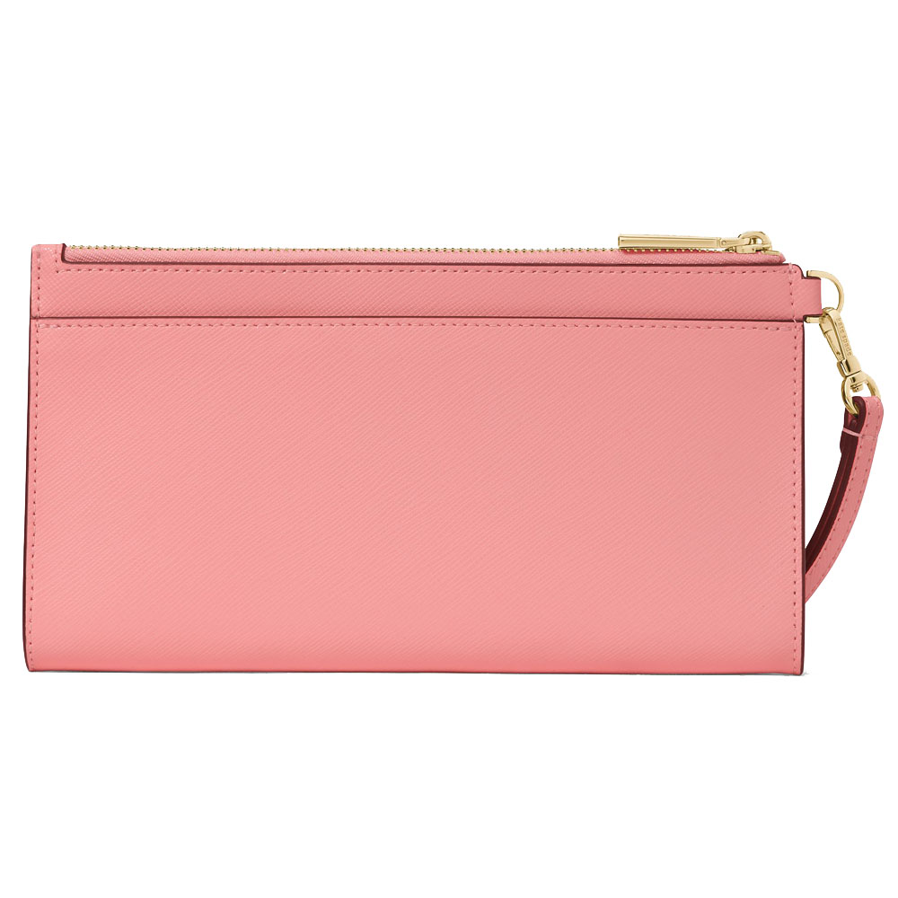 Kate Spade Madison Double Zip Saffiano Wristlet Terracotta Tile # KC588