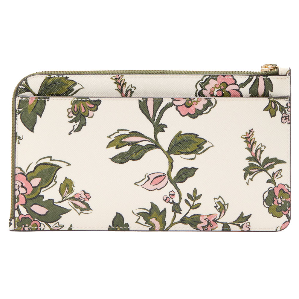 Kate Spade Lucy Floral Medium L-Zip Wristlet Meringue Multi # KL855