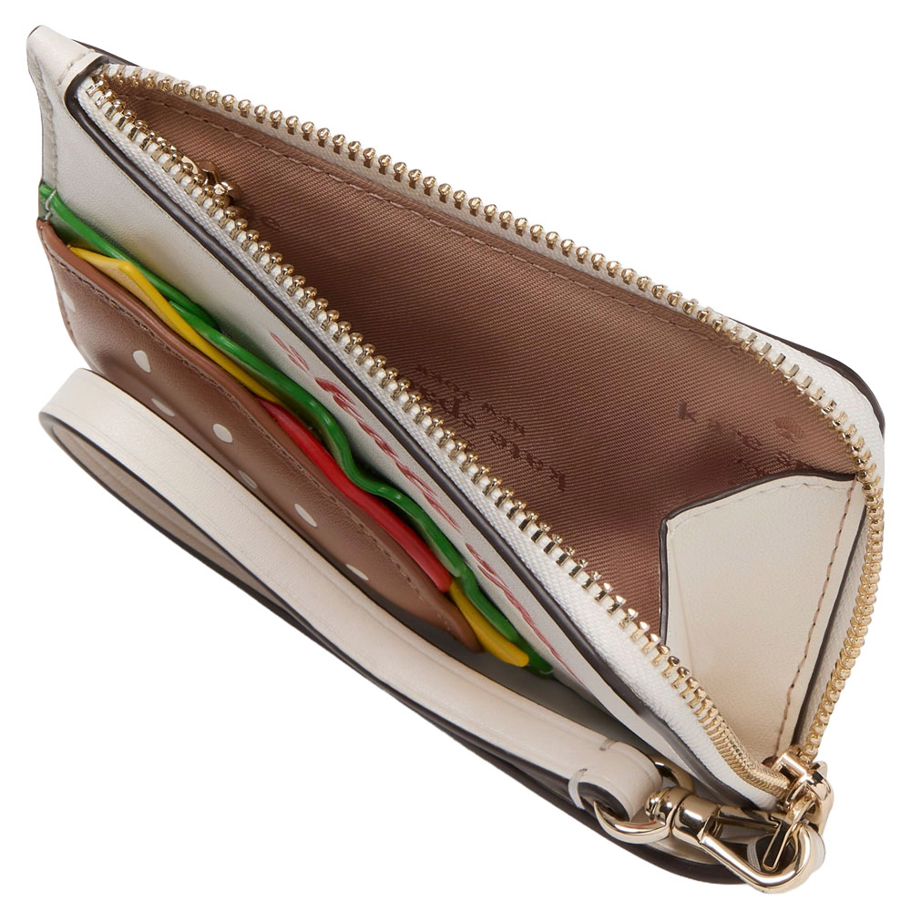 Kate Spade Snack Bar Burger Card Holder Wristlet Multi # KK991