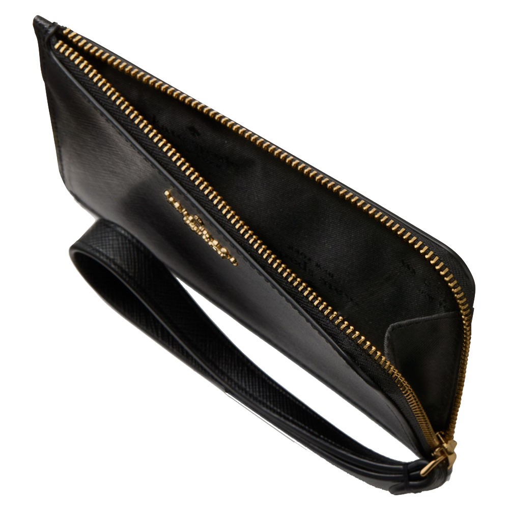 Kate Spade Lucy Small Card Holder Wristlet Black # KM457