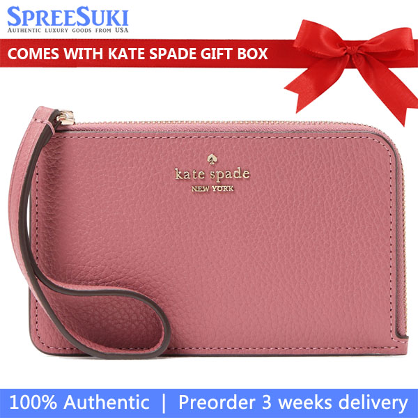 Kate Spade Lucy Small Card Holder Wristlet Pomegranate # KM461