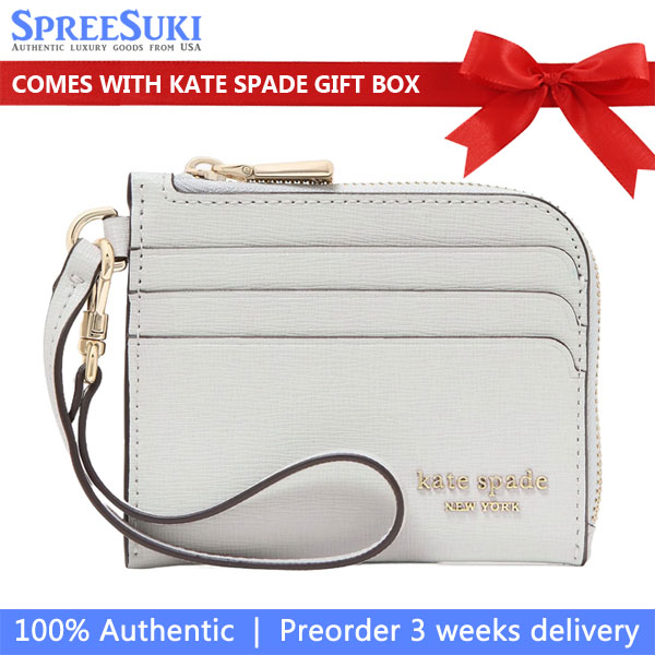 Kate Spade Devin Coin Card Case Wristlet Stone Path # KI663