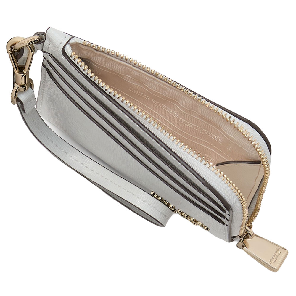 Kate Spade Devin Coin Card Case Wristlet Stone Path # KI663