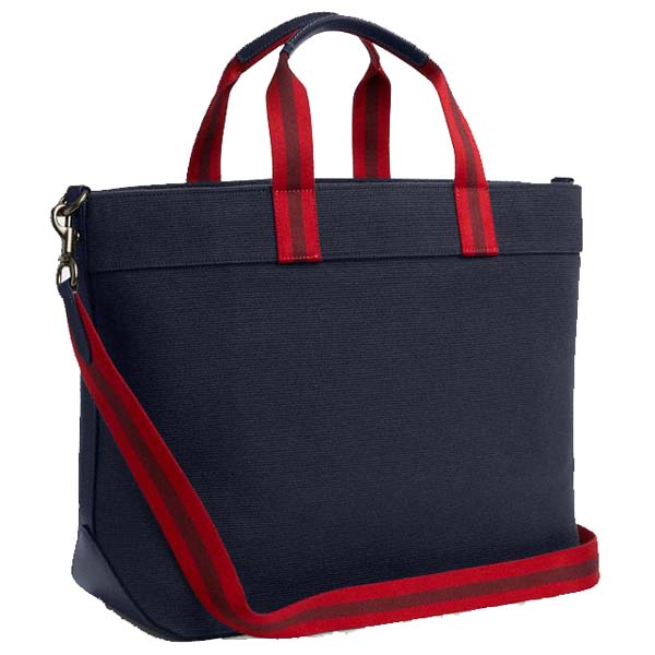 Coach Tote Bag 38 With Coach Graphic Gunmetal Midnight Navy Multi # CBI40