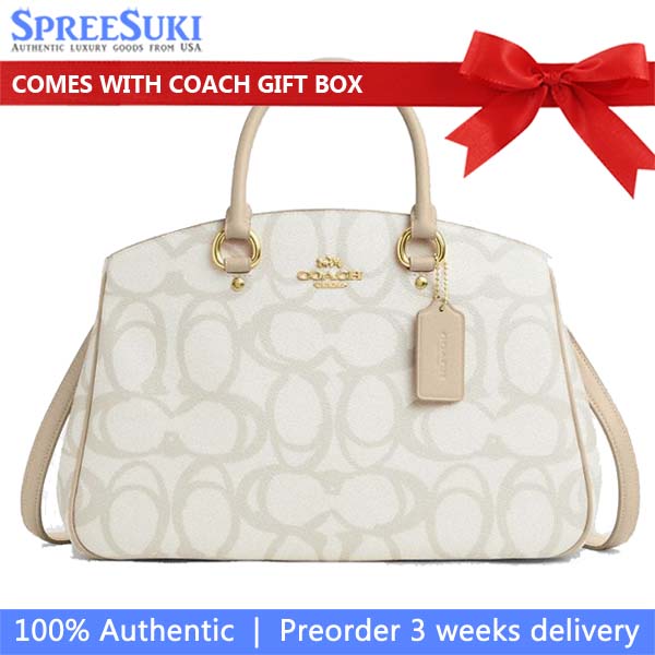 Coach Savannah Carryall Bag In Sketch Signature Canvas Ivory # CBH92