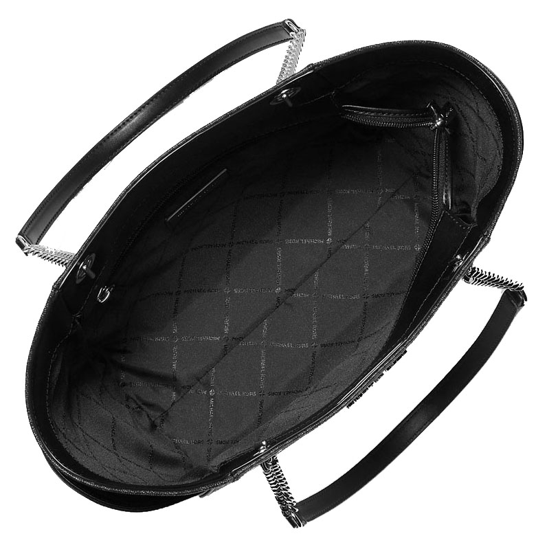 Michael Kors Jet Set Travel Large Chain Shoulder Tote Black # 35S4GTVT3B