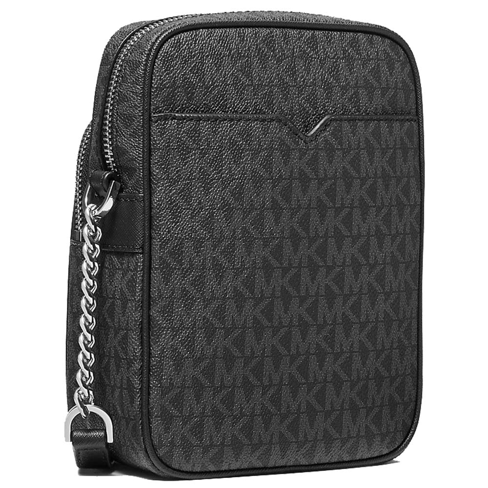 Michael Kors Jet Set Travenuel Medium Logo Crossbody Bag Black # 35F1STVC2B