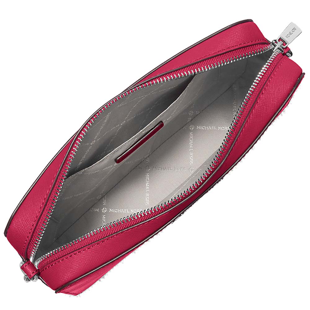 Michael Kors Crossbody Bag Jet Set Large Crossbody Dark Raspberry # 35F8STTC9L