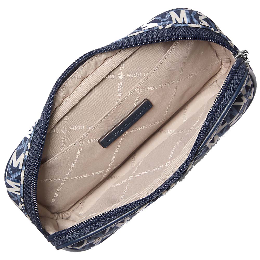 Michael Kors Khai Small Logo Printed Sling Pack Navy # 35T5S5FT1U