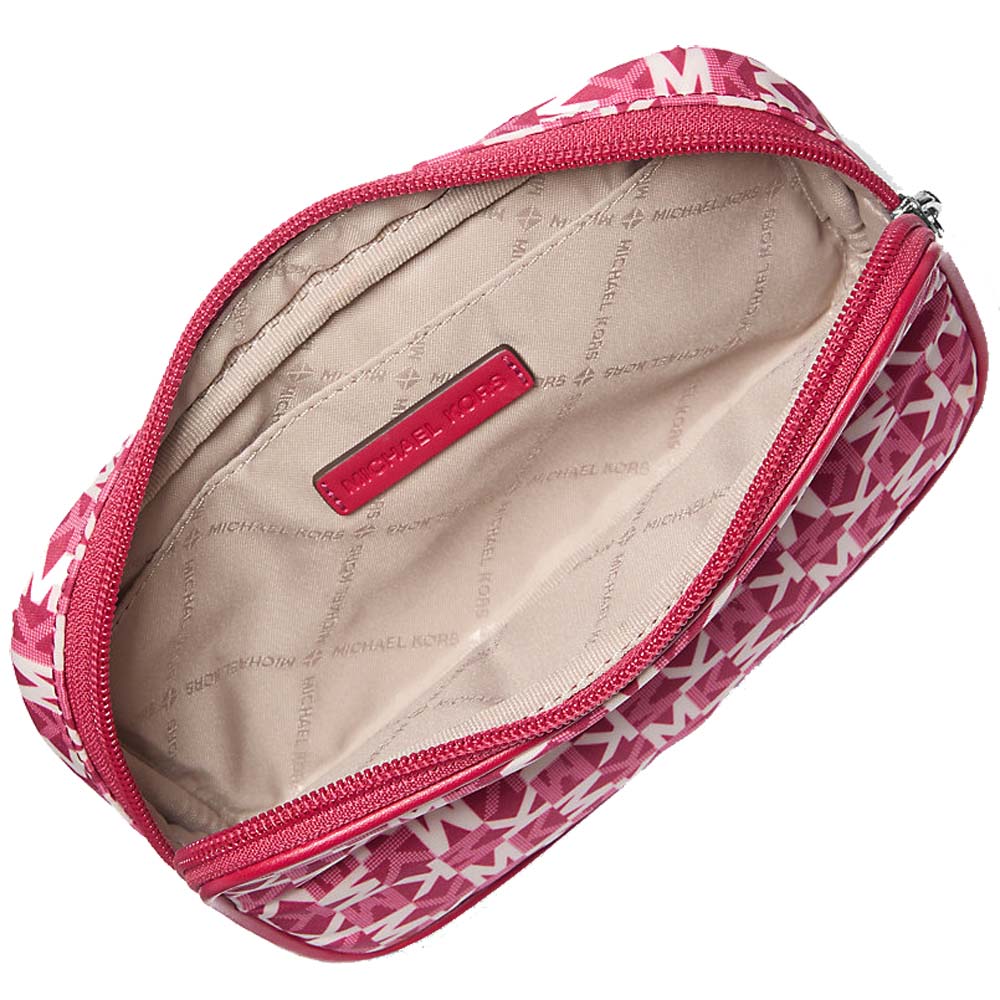Michael Kors Khai Small Logo Printed Sling Pack Dark Raspberry # 35T5S5FT1U