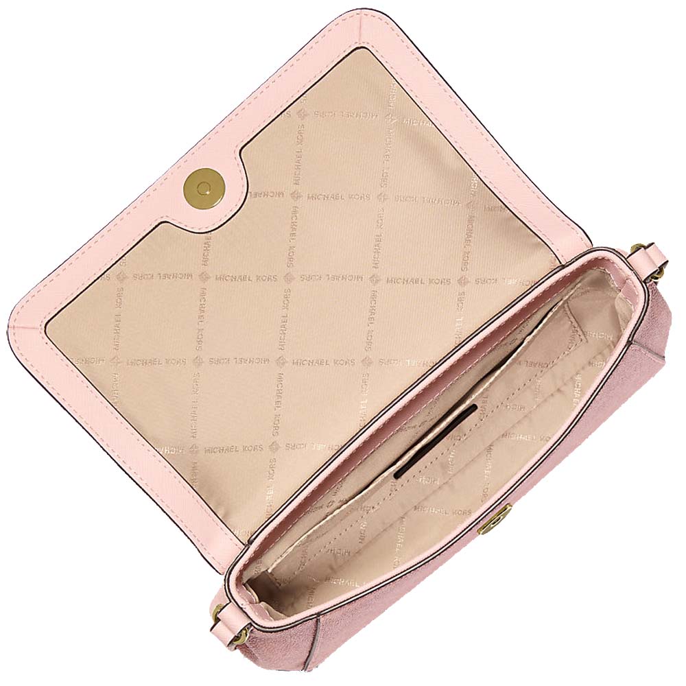 Michael Kors Medium Logo Convertible Crossbody Bag Powder Blush # 35F3GTTU2B