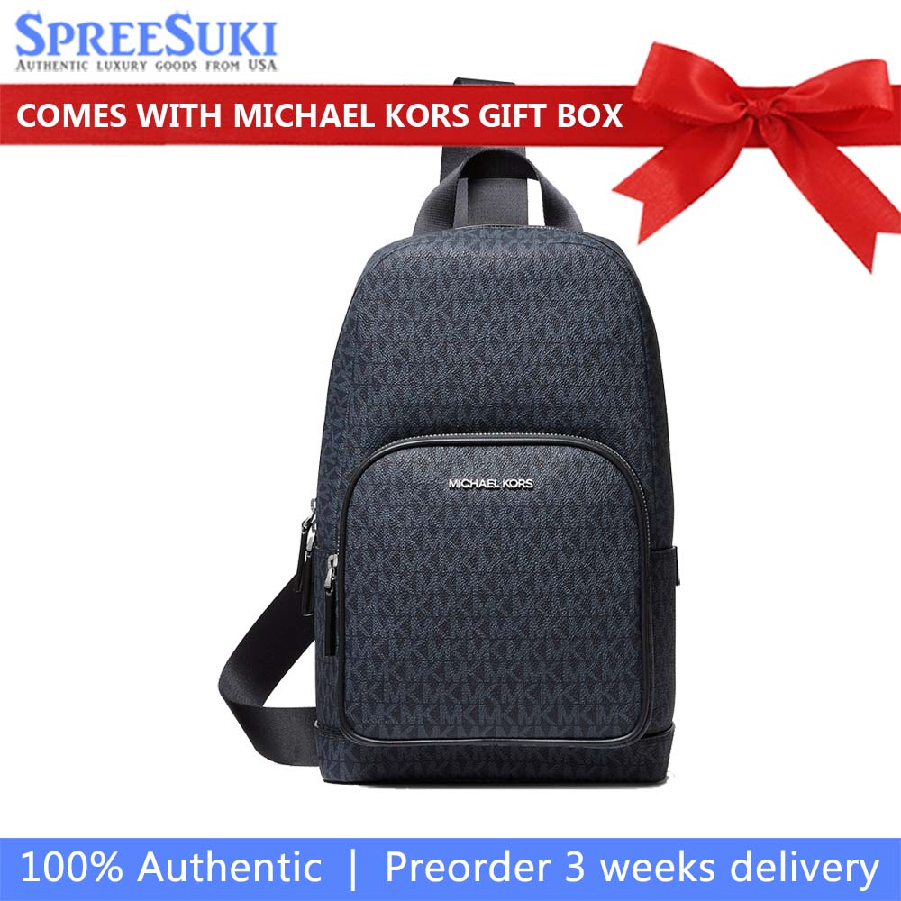 Michael Kors Cooper Logo Sling Pack Admiral Pale Blue # 37S1LCOY1B