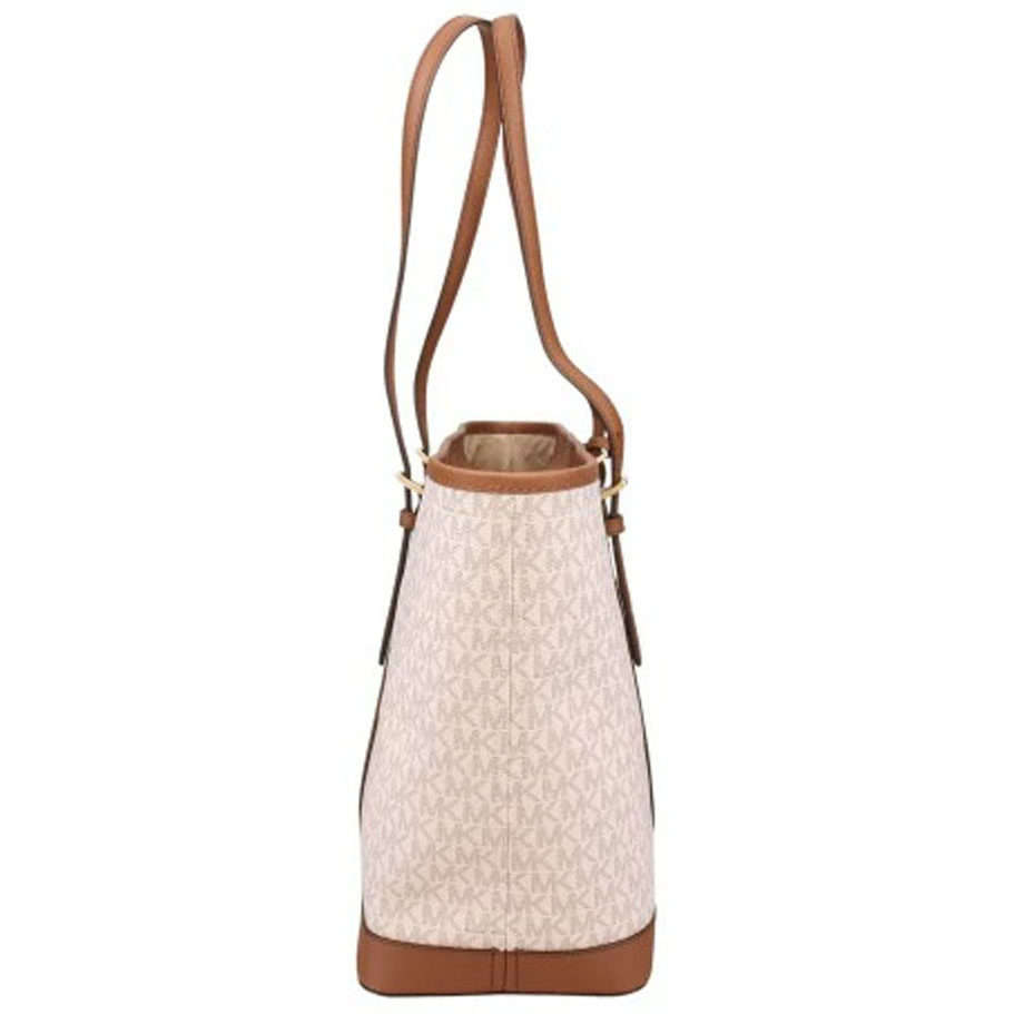 Michael Kors Jet Set Travenuel Large Logo Tote Bag Vanilla # 35T0GTVT3V