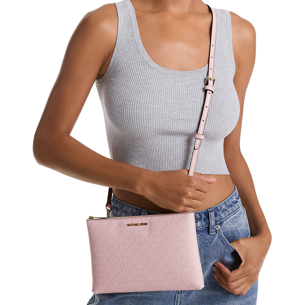 Michael Kors Charlotte Large Saffiano Leather 3-In-1 Tote Bag Powder Blush # 35R3GCFT3T