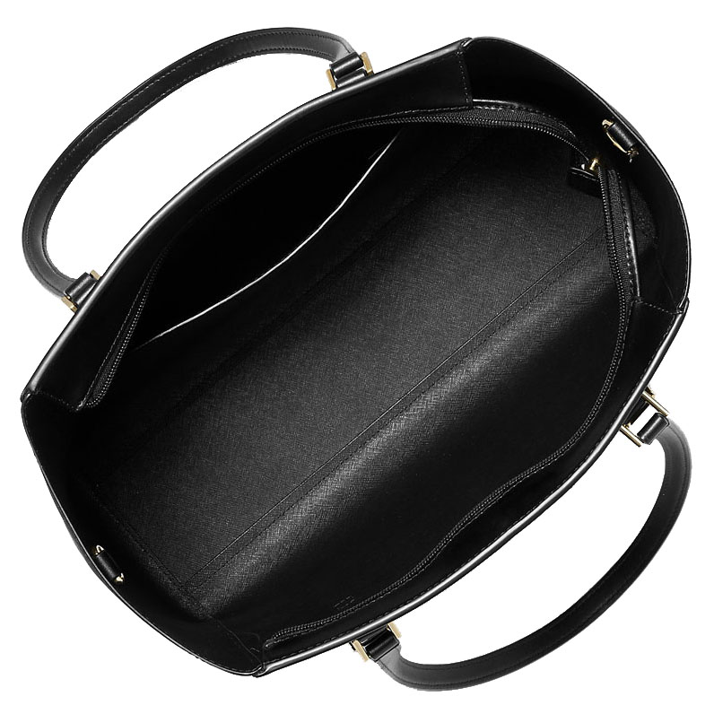Michael Kors Charlotte Large Saffiano Leather 3-In-1 Tote Bag Black # 35R3GCFT3T
