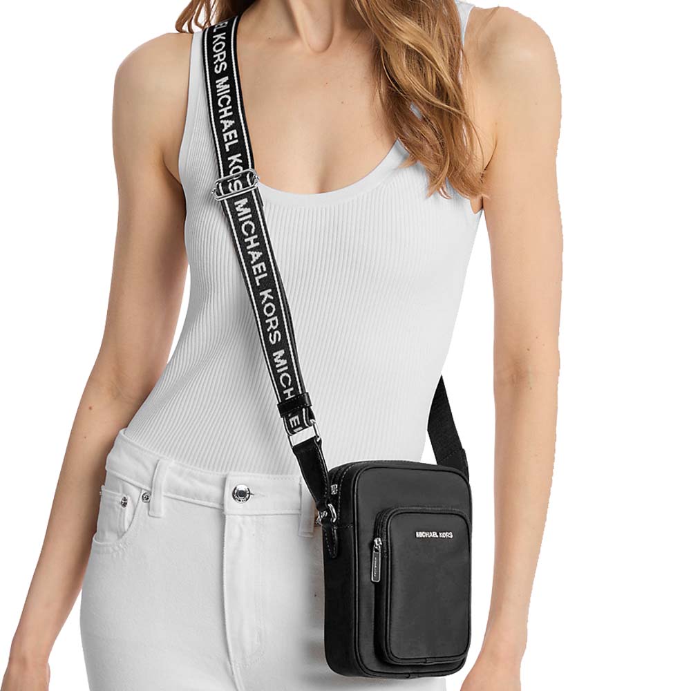 Michael Kors Khai Nylon Crossbody Bag Black # 35T5S5FC5C