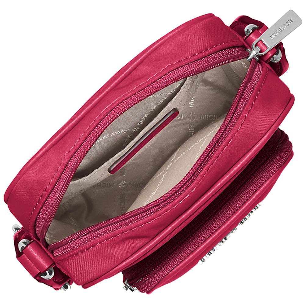 Michael Kors Khai Nylon Crossbody Bag Dark Raspberry # 35T5S5FC5C