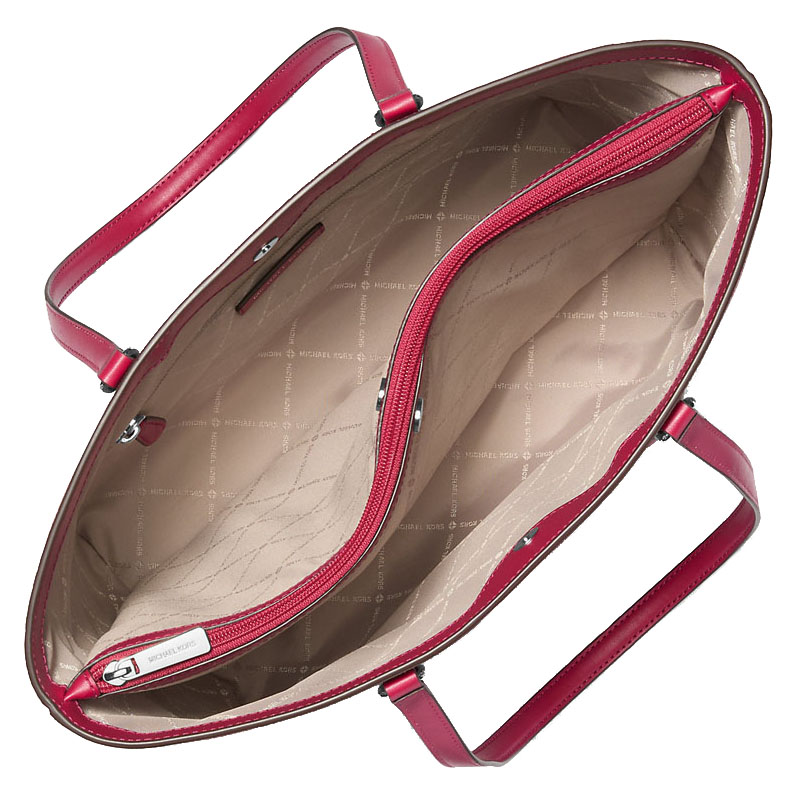 Michael Kors Sheila Large Signature Logo Tote Bag Dk Raspberry # 35T4S6HT9B