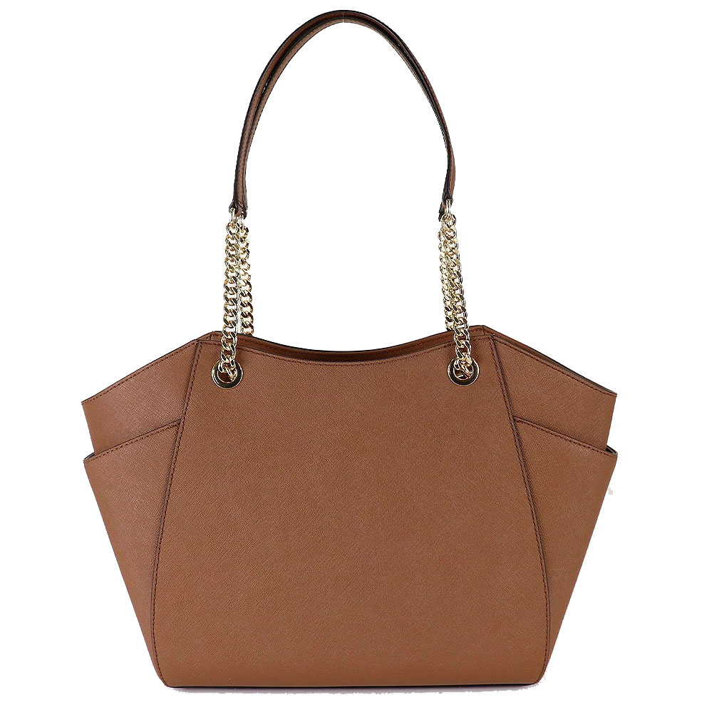 Michael Kors Jet Set Travel Large Chain Leather Shoulder Tote Luggage # 35T5GTVT3L