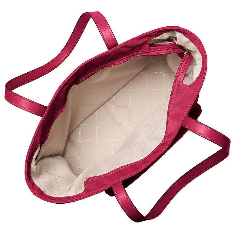 Michael Kors Khai Large Nylon Tote Bag Dk Raspberry # 35T5S5FT9C