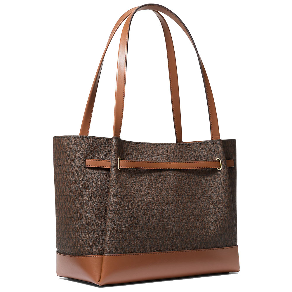 Michael Kors Reed Large Signature Logo Tote Bag Brown # 35F4G6RT3B