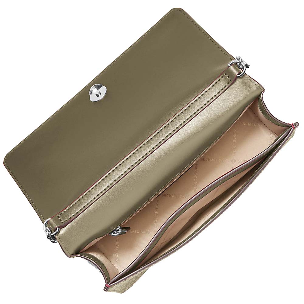 Michael Kors Jet Set Signature Logo Crossbody Bag Olive # 35F5STVC8V