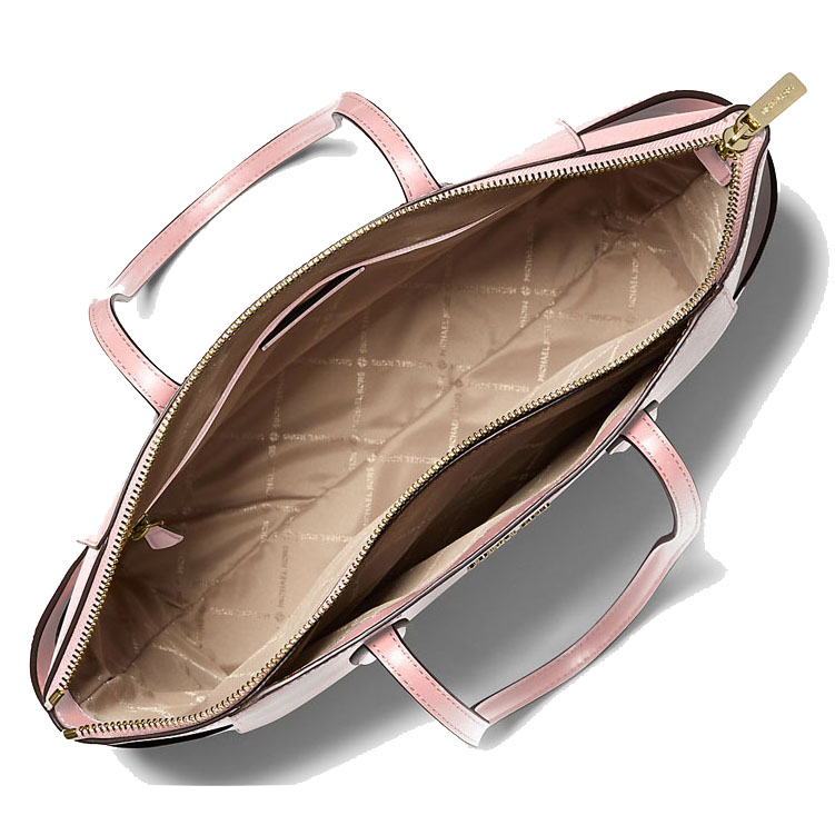 Michael Kors Marilyn Medium Saffiano Leather Tote Bag Powder Blush # 35F5G6AT2L